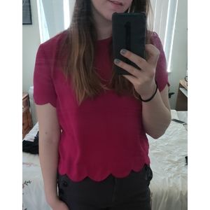 Magenta blouse